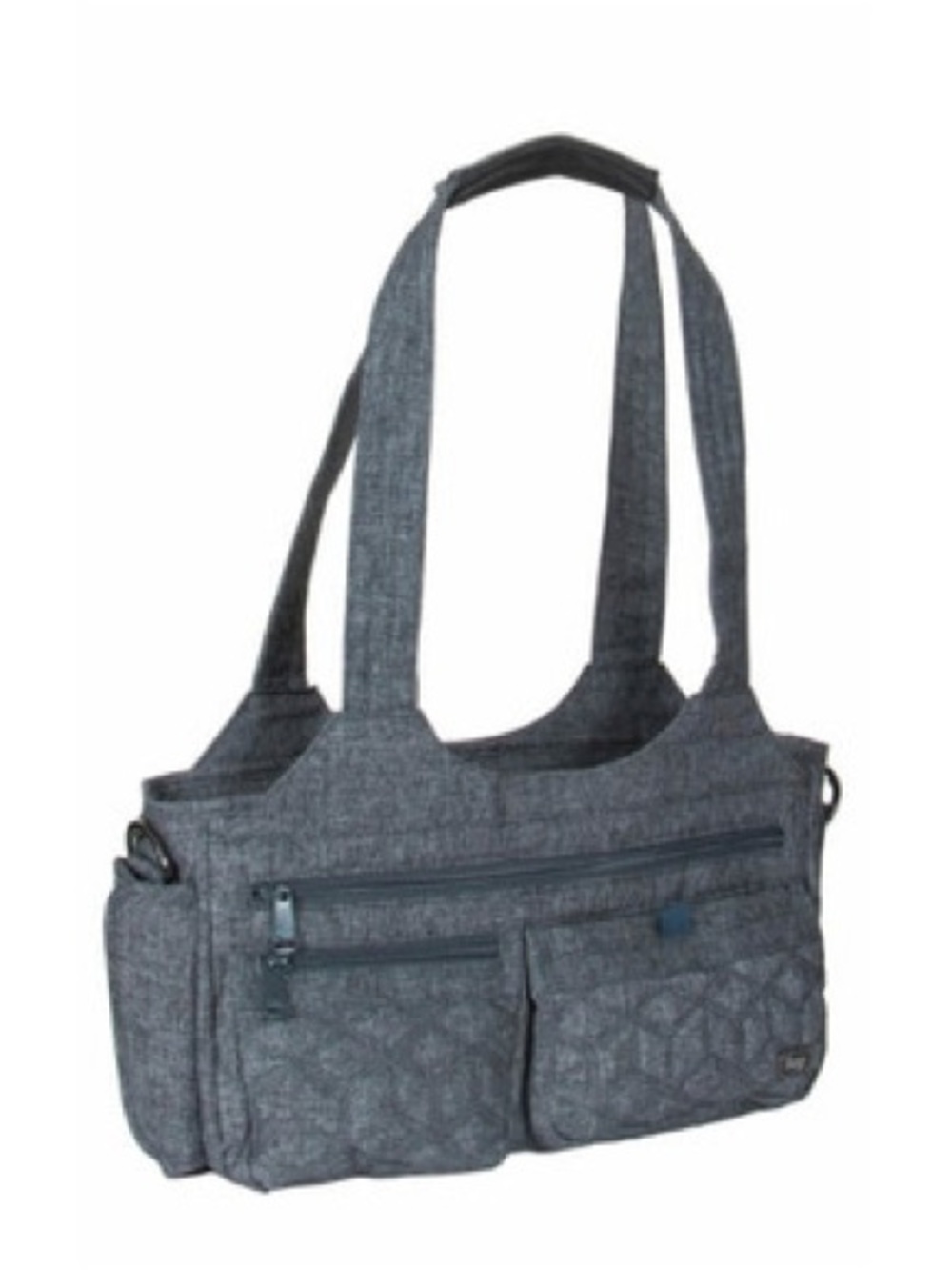 Lug Streetcar Everyday Quilted Tote Bag in Charcoal Gray